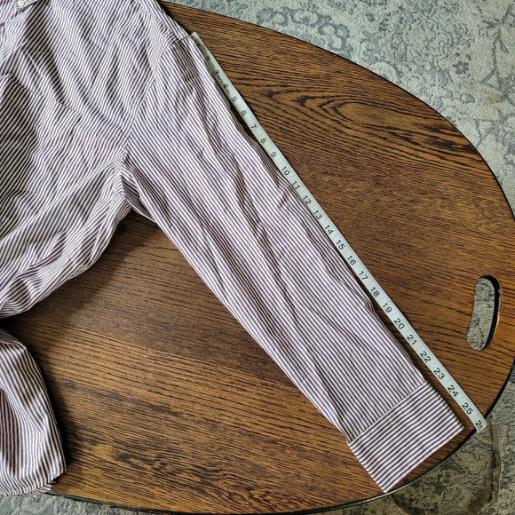Izod Lightweight Poplin Button Down Striped Shirt Size Men's XXL NEW with Tags - Picture 7 of 10